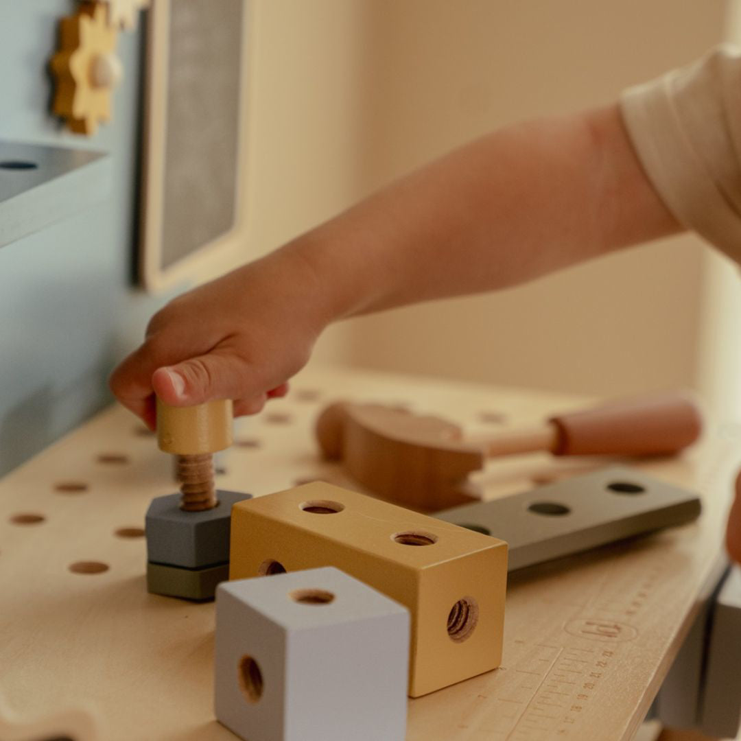 Little Dutch® Otroška delovna miza z orodjem Blue Little Dutch