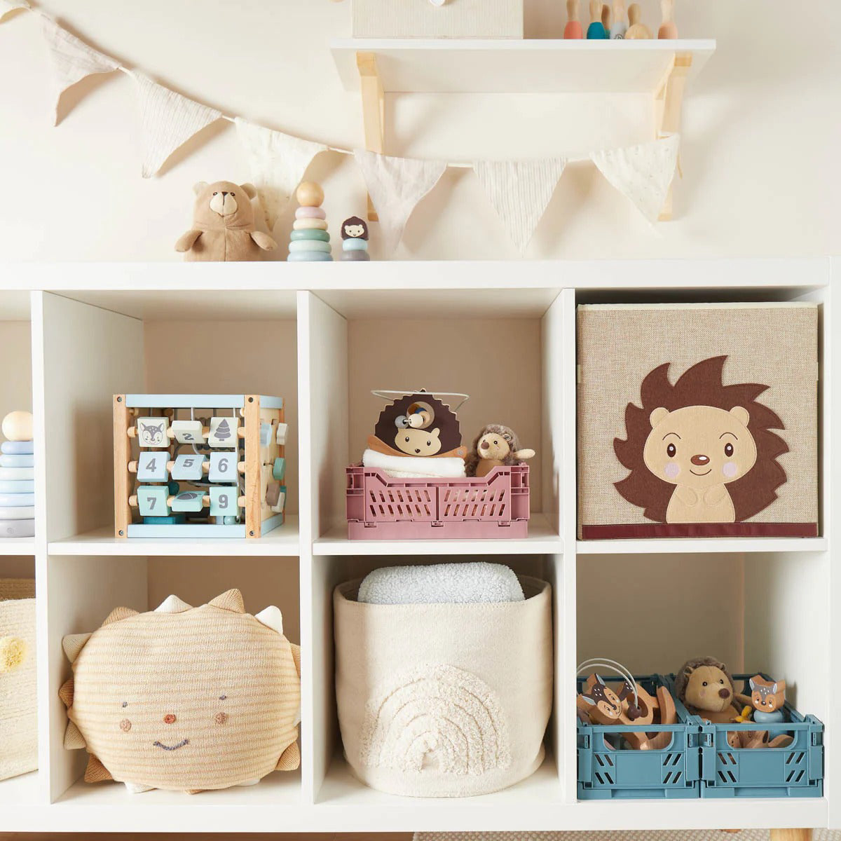 Bieco® Lesena aktivnostna kocka Forest Animals Bieco