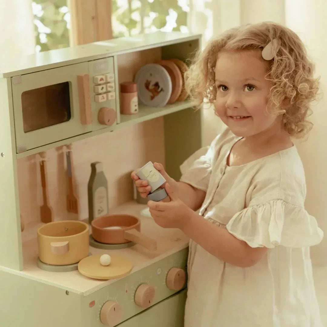 Erzi 28239: Assortimento Di Prodotti Da Forno In Legno Naturale Per Il Gioco Dei Bambini
