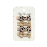 Rockahula® Mollette per capelli Leopard Shimmer Mini Bow