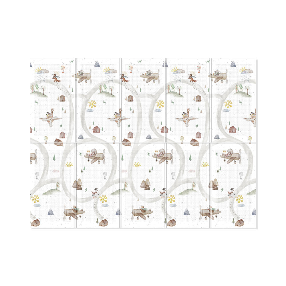 Evibell® Foldable Play Mat 150x190 Terrazzo/Wanderlust