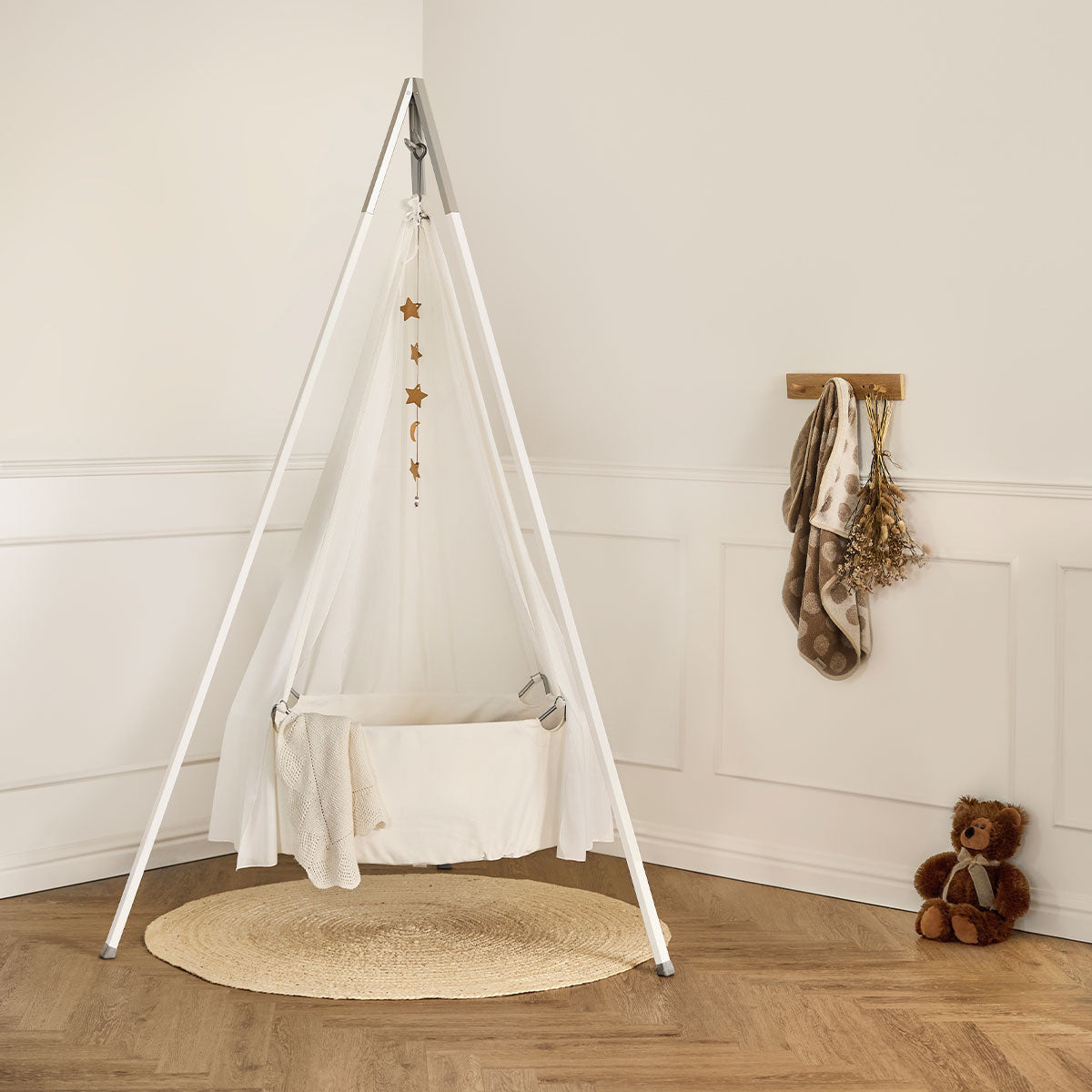 Leander® Otroška viseča zibelka (brez stojala) White Leander