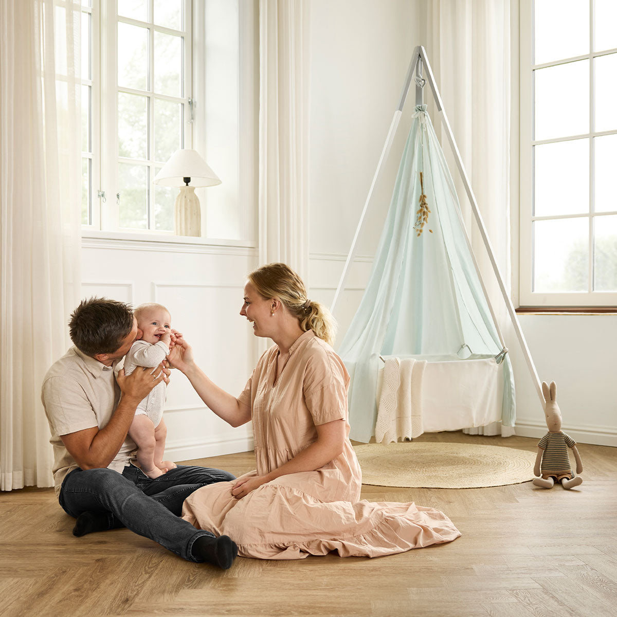 Leander® Otroška viseča zibelka (brez stojala) White Leander