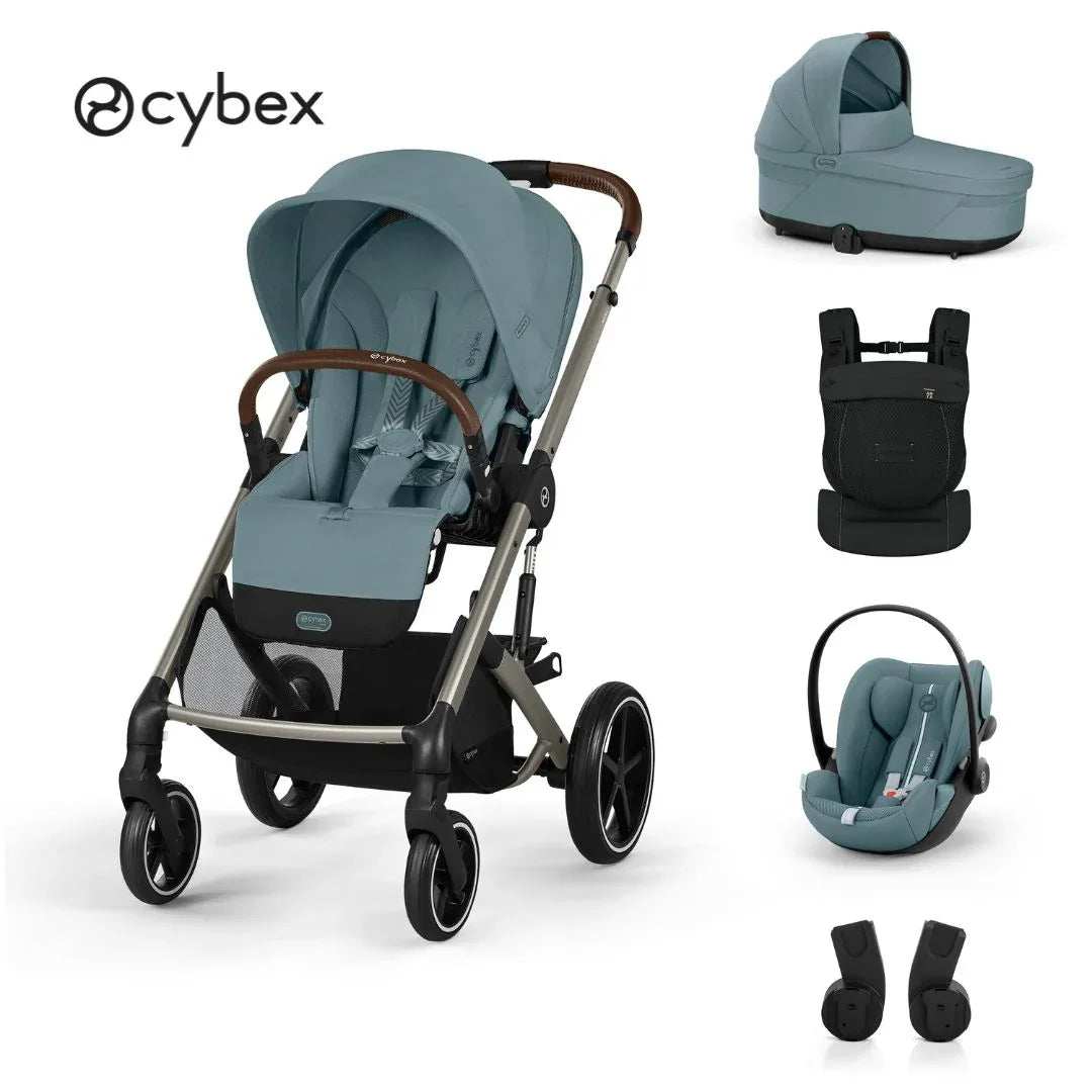 Cybex® Otroški voziček 3v1 Balios S Lux + Nosilka Amya + Avtosedež Cloud G3 Stromy Blue Cybex