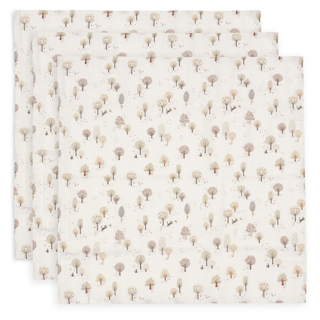 Jollein® Komplet 3 tetra pleničk 70x70 cm Tiny Park Jollein