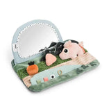 Done by Deer® Tummy time sensory mirror Tiny Farm Colour Mix