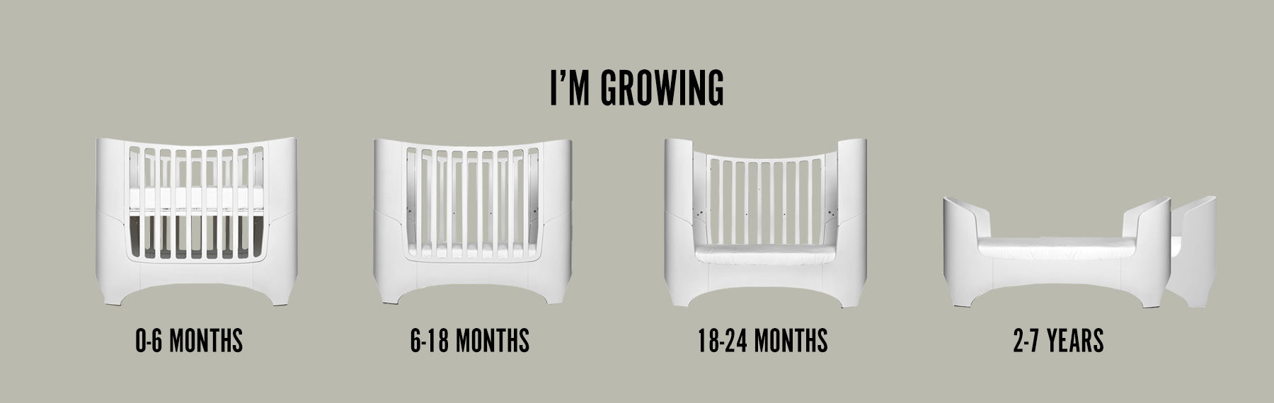 Leander® Otroška posteljica Classic™ Junior 0-7 leta White Leander