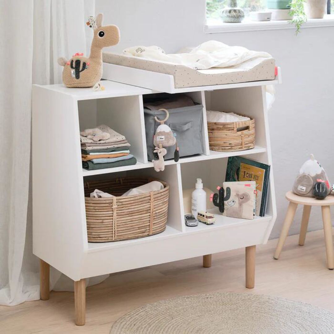 Done by Deer® Previjalna podloga Confetti Blue Done by Deer