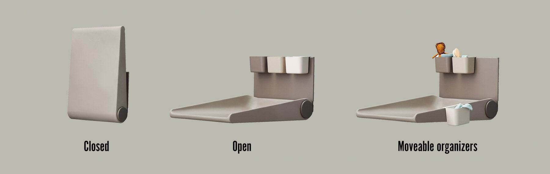 Leander® Stenska previjalna postaja Wally ™ Cappucino Leander