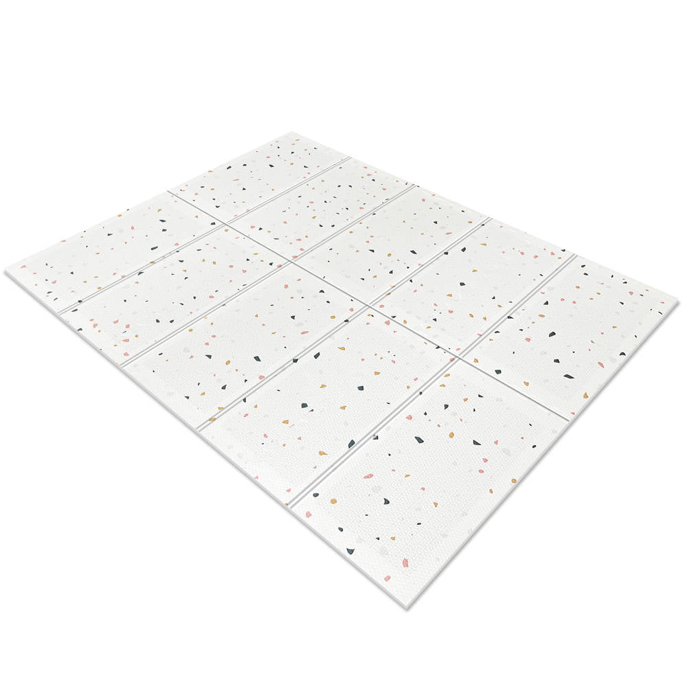 Evibell® Foldable Play Mat 150x190 Terrazzo/Wanderlust