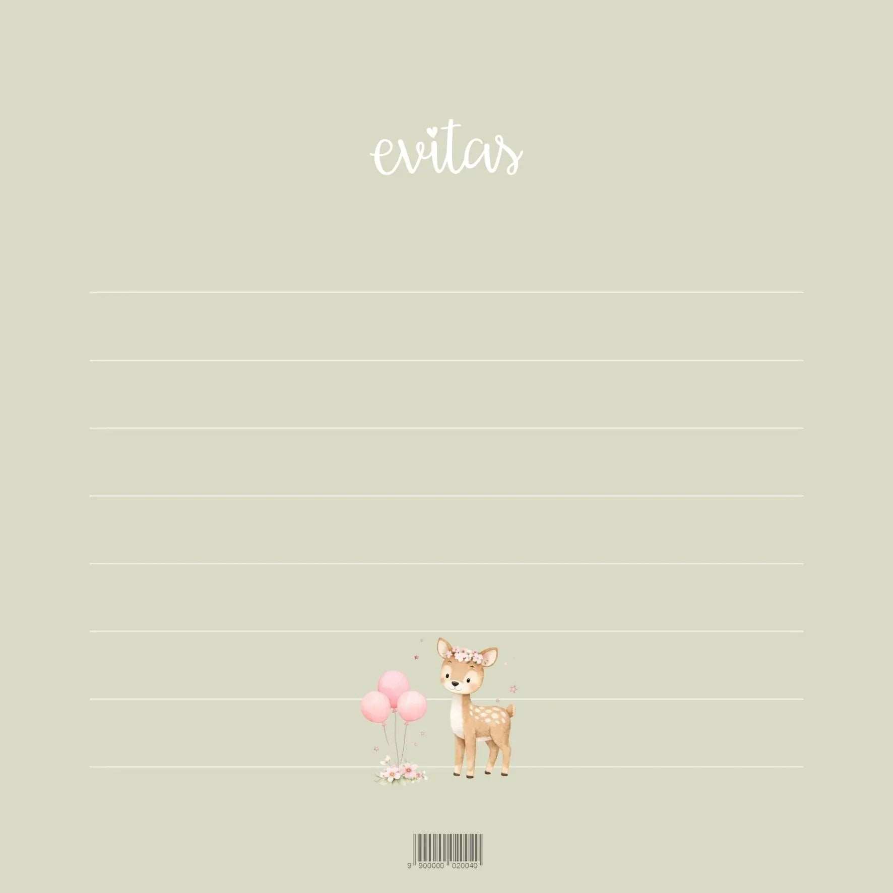 Evitas™ Voščilnica s kuverto za rojstni dan ANG Evitas