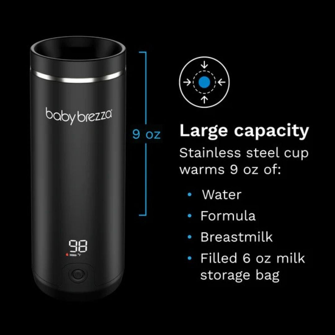 Baby Brezza® Prenosni grelnik stekleničk Black Baby Brezza