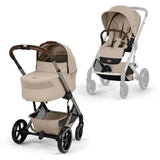 Cybex® Dječja kolica s košarom 2u1 Balios S Lux Almond Beige (Taupe Frame)