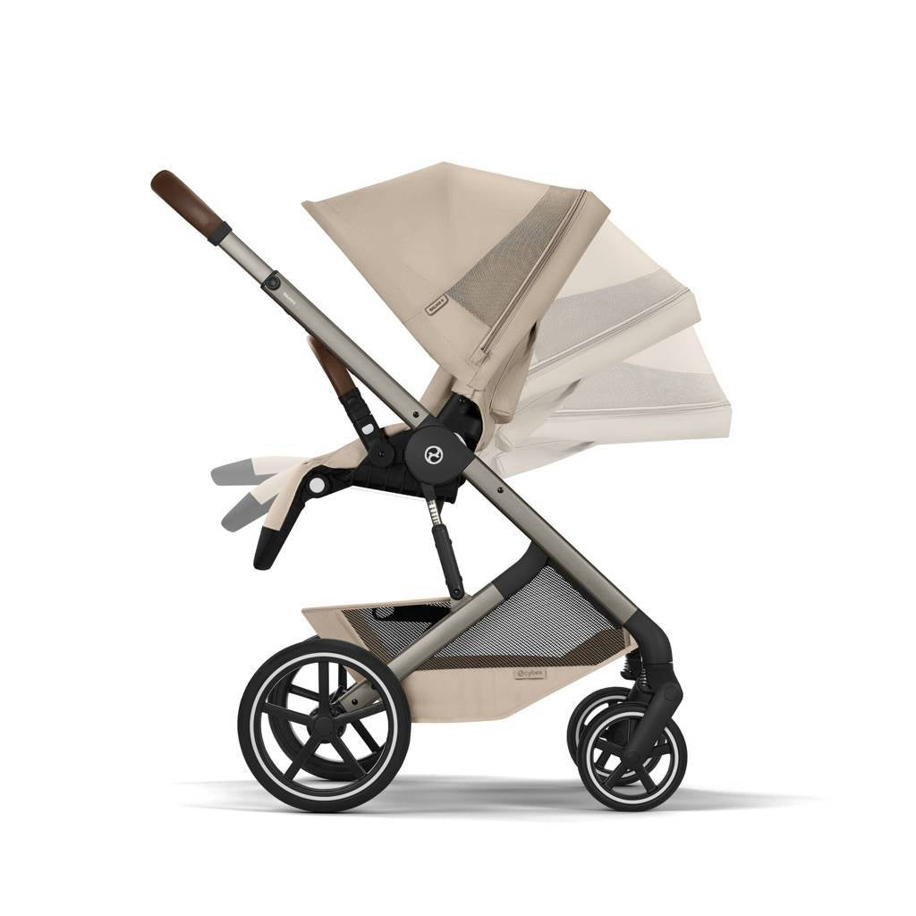 Cybex® Balios™ S Lux Stroller Almond Beige (Taupe Frame)