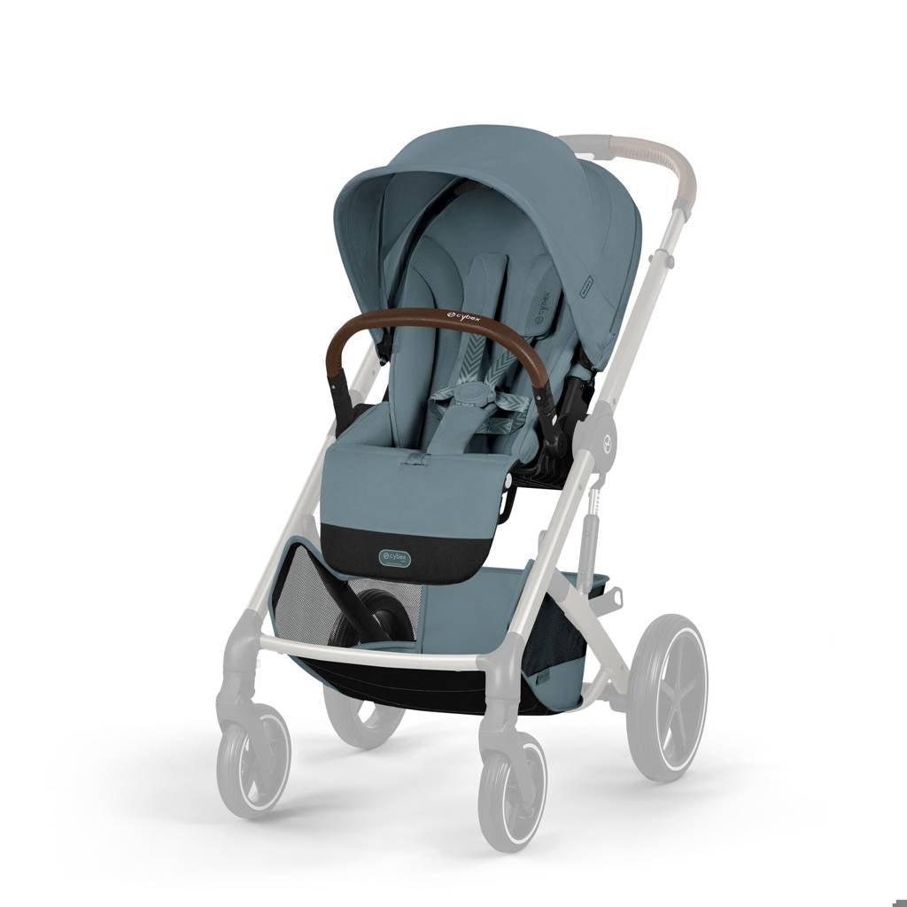 Cybex® Passeggino bambino con navicella pieghevole 2in1 Balios S Lux Stormy Blue (Taupe Frame)