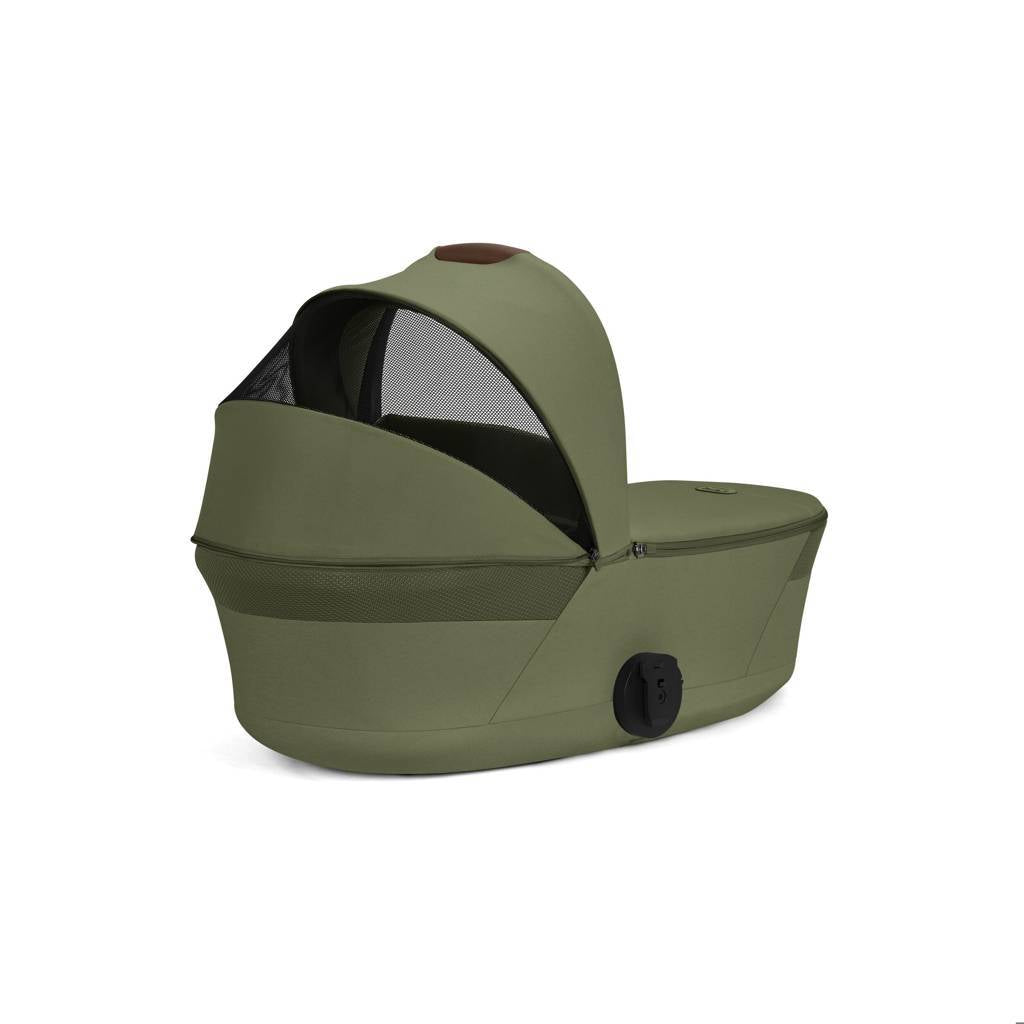Cybex® Poussette enfant avec nacelle pliable 2en1 Balios S Lux Moss Green (Taupe Frame)