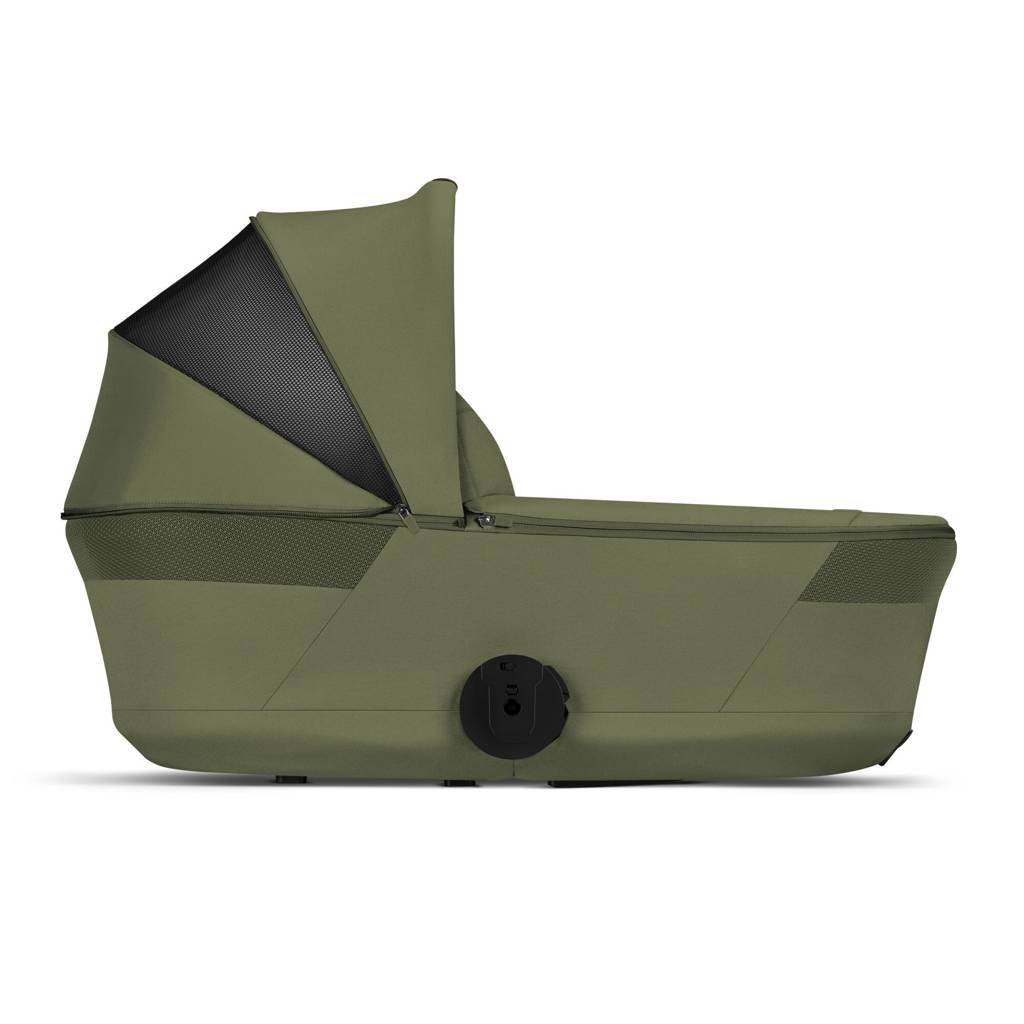Cybex® Poussette enfant avec nacelle pliable 2en1 Balios S Lux Moss Green (Taupe Frame)