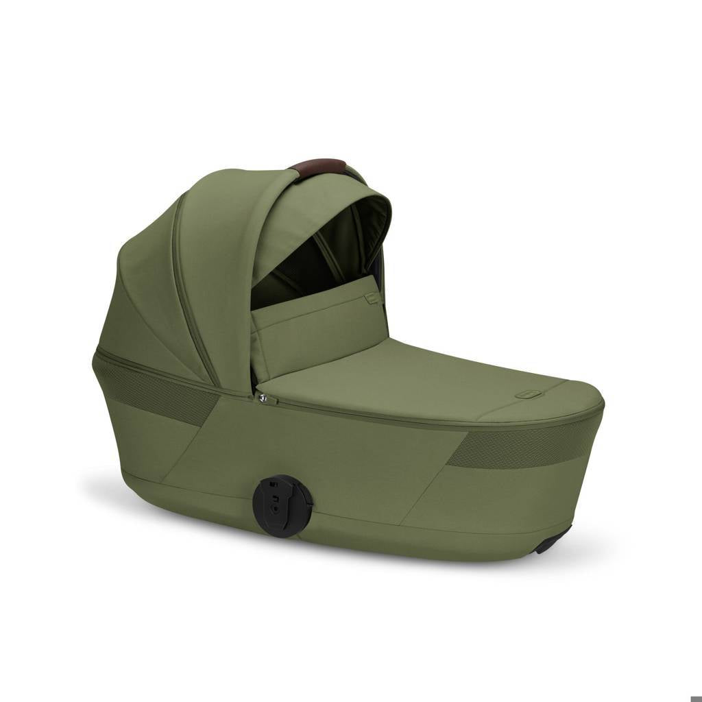 Cybex® Poussette enfant avec nacelle pliable 2en1 Balios S Lux Moss Green (Taupe Frame)