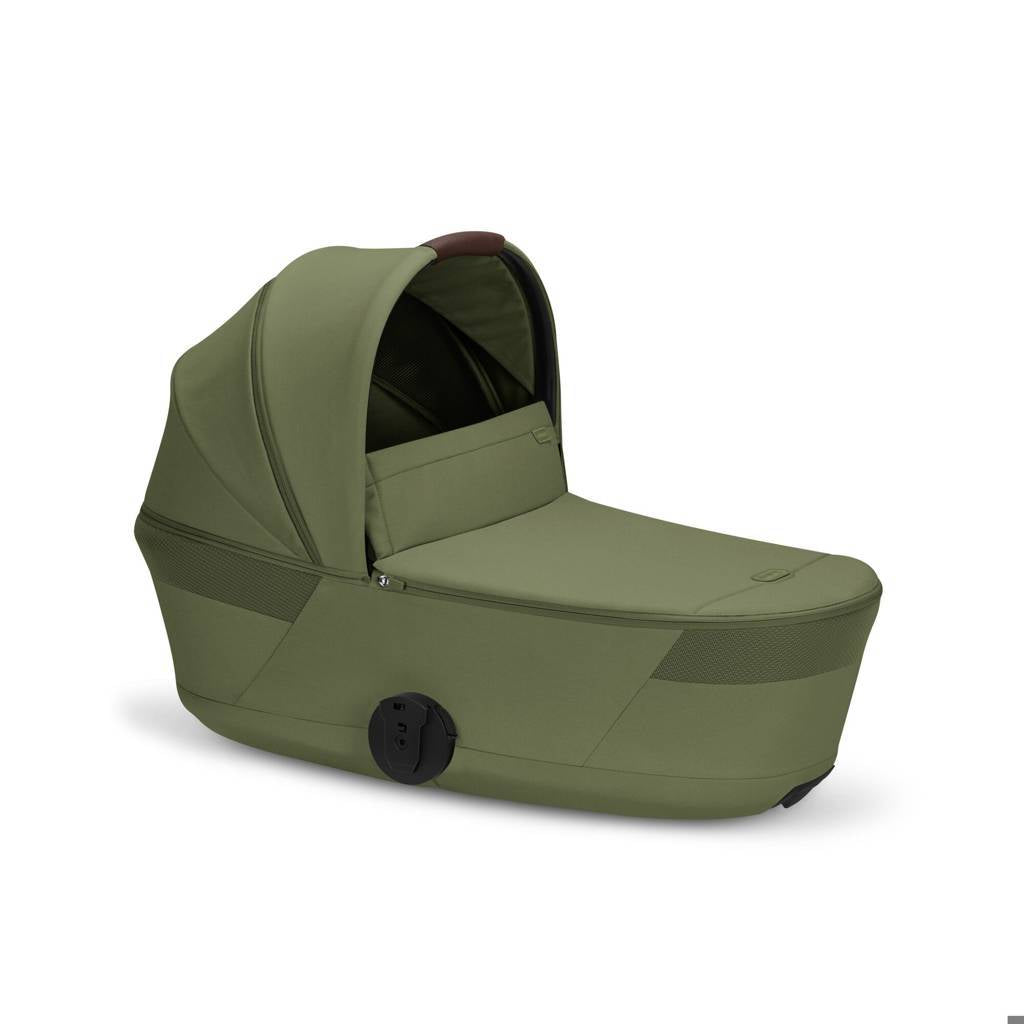 Cybex® Poussette enfant avec nacelle pliable 2en1 Balios S Lux Moss Green (Taupe Frame)