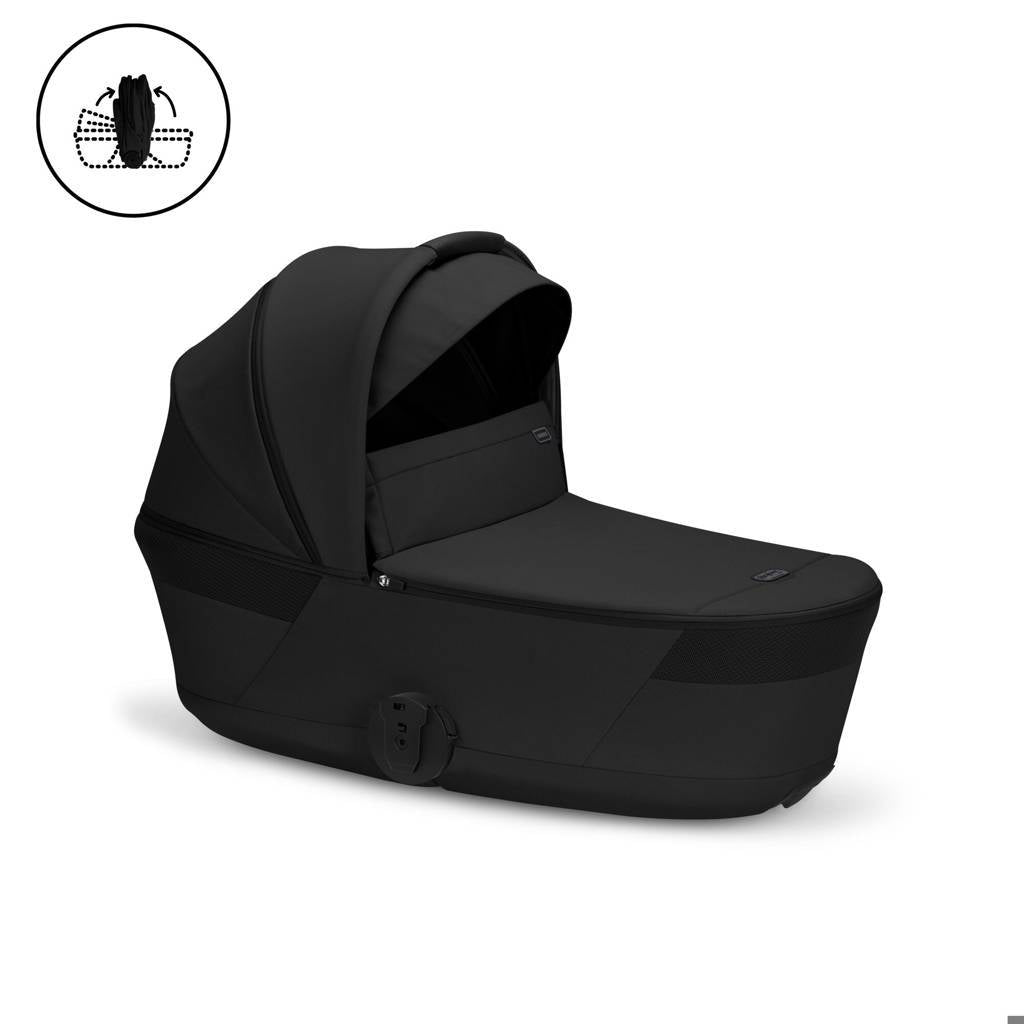 Cybex® Poussette pliable 2en1 Balios S Lux Moon Black (Black Frame)