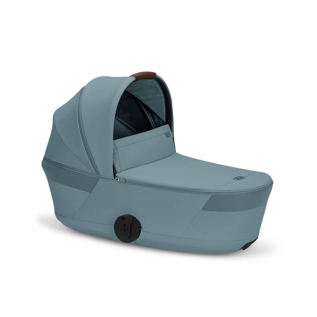 Cybex® Passeggino bambino con navicella pieghevole 2in1 Balios S Lux Stormy Blue (Taupe Frame)