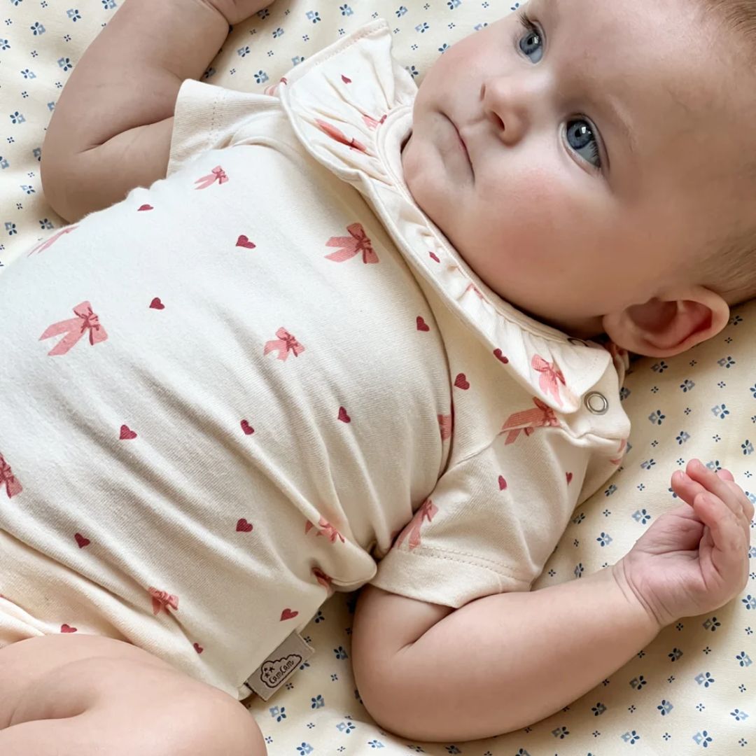 CamCam® Body à manches courtes Olivia GOTS Bows