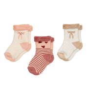 CamCam® Chaussettes éponge Safi Bows 3 pièces