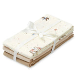 CamCam® Set di 3 pannolini in mussola GOTS Carousel 70x70