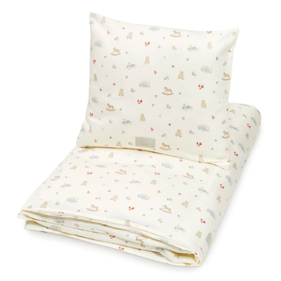 CamCam® Otroška posteljnina BABY 70x100 GOTS Vintage Toys Cam Cam Copenhagen