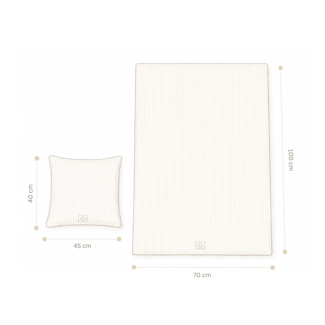CamCam® Otroška posteljnina BABY 70x100 GOTS Woodland – slika 5