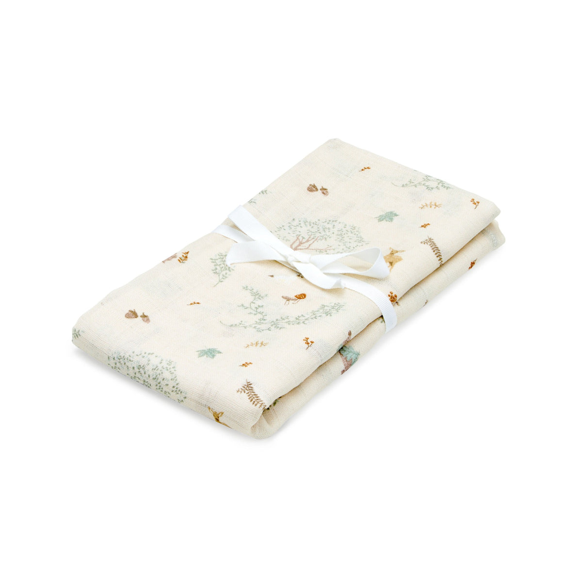 CamCam® Povijalna plenička GOTS Woodland 120x120