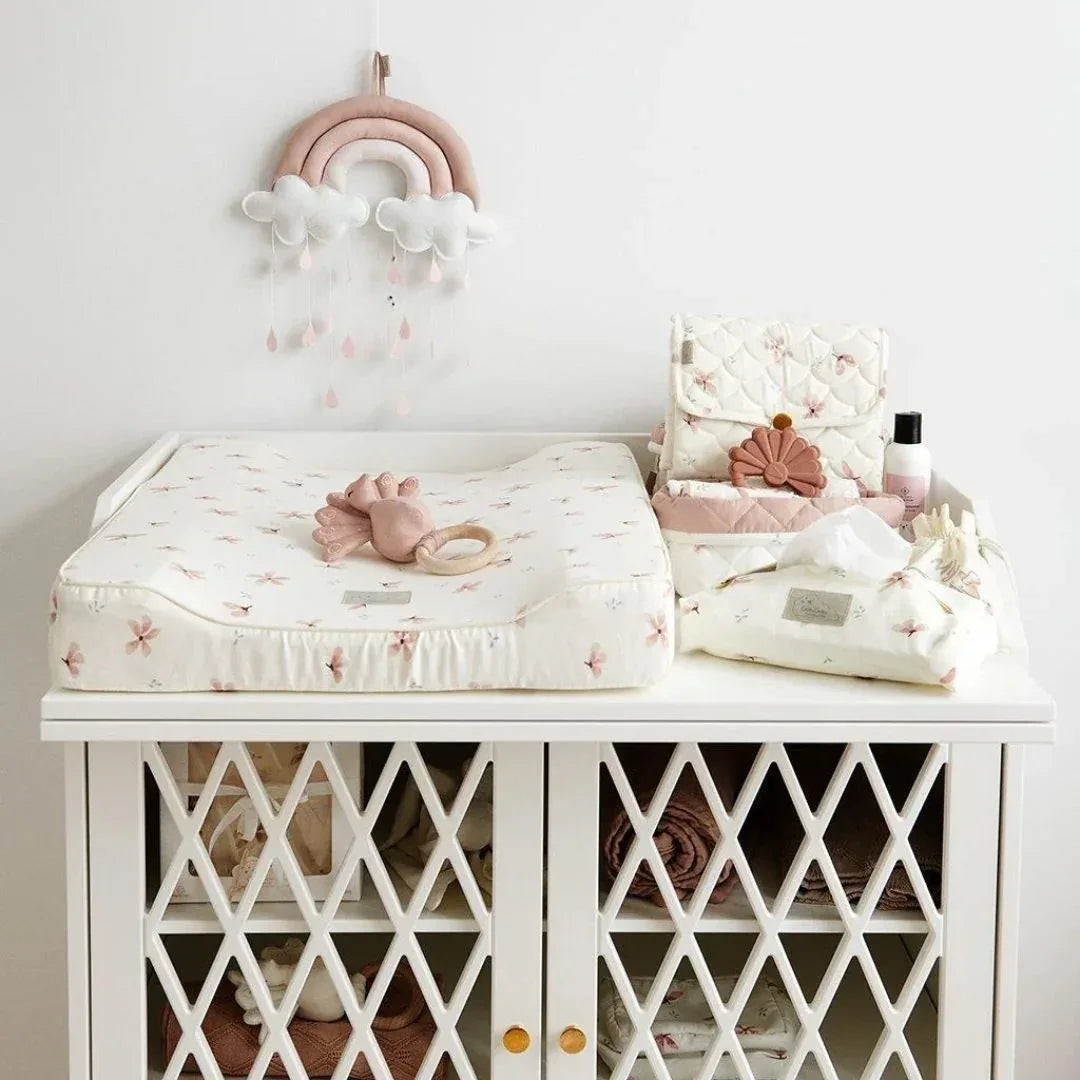 CamCam® Toaletna torbica za vlažilne robčke Windflower Creme Cam Cam Copenhagen