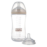 Canpol babies® Anti-colic bočica s dvopodručnim dudlekom Natural Shape 260ml