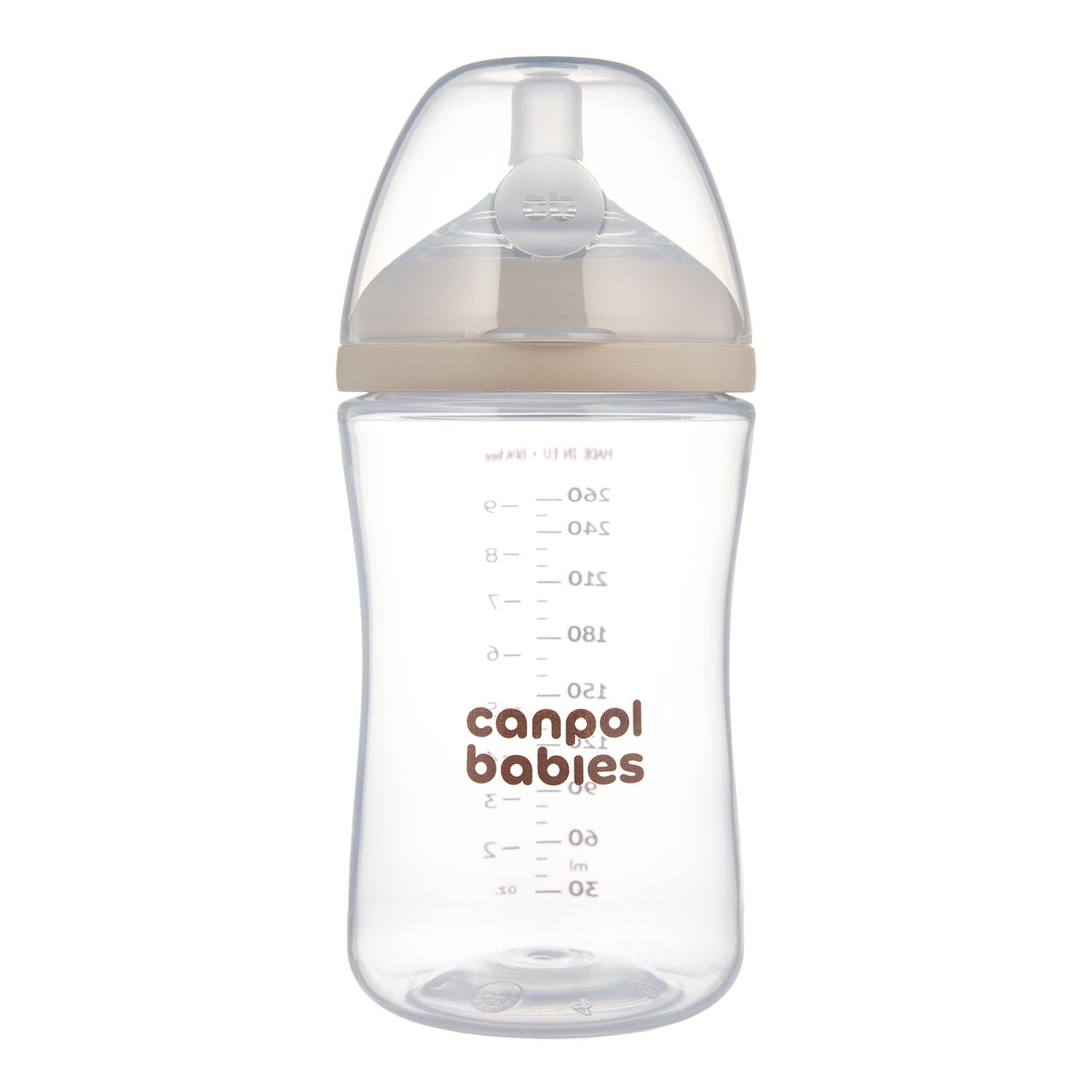 Canpol babies® Anti-colic bočica s dvopodručnim dudlekom Natural Shape 260ml