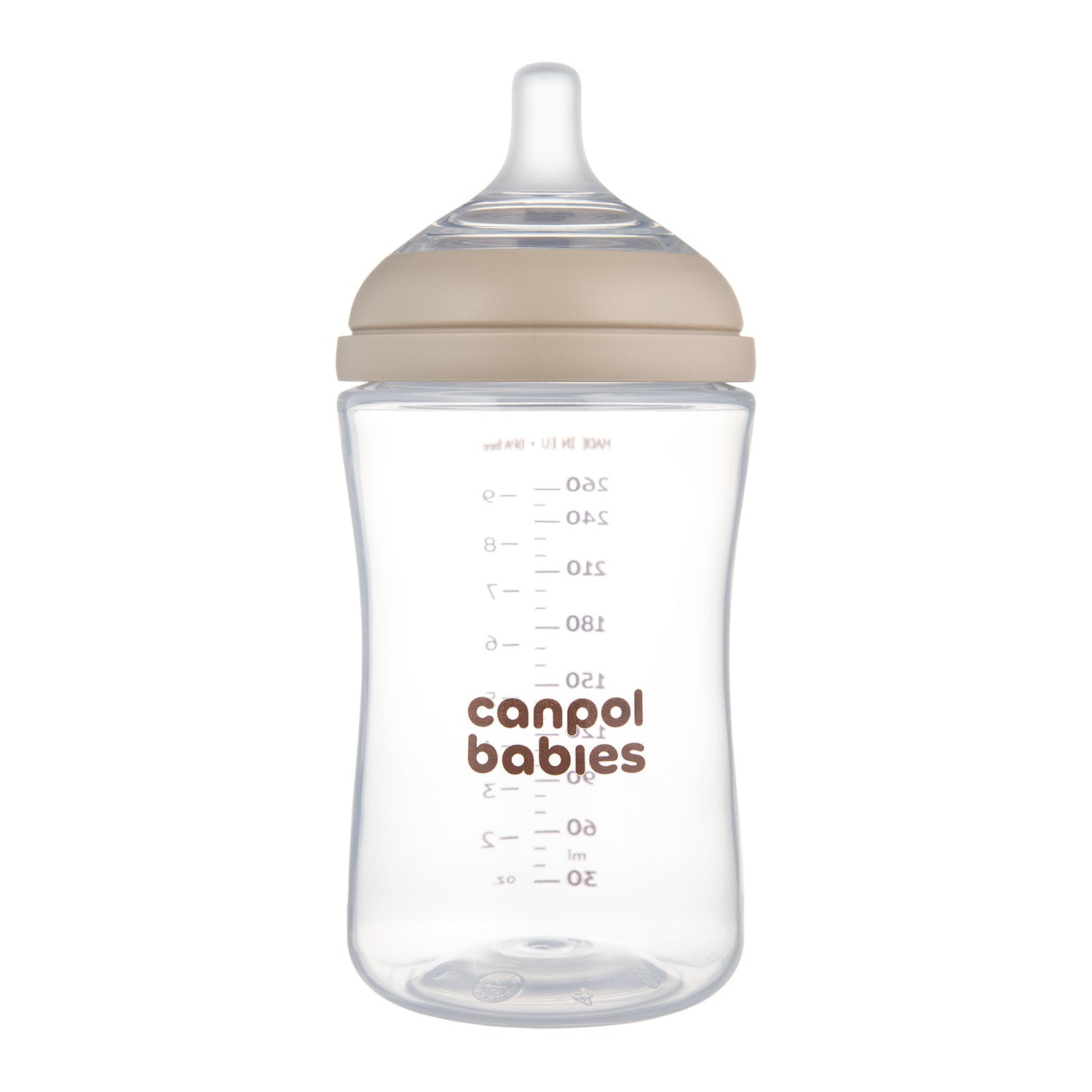 Canpol babies® Anti-colic bočica s dvopodručnim dudlekom Natural Shape 260ml