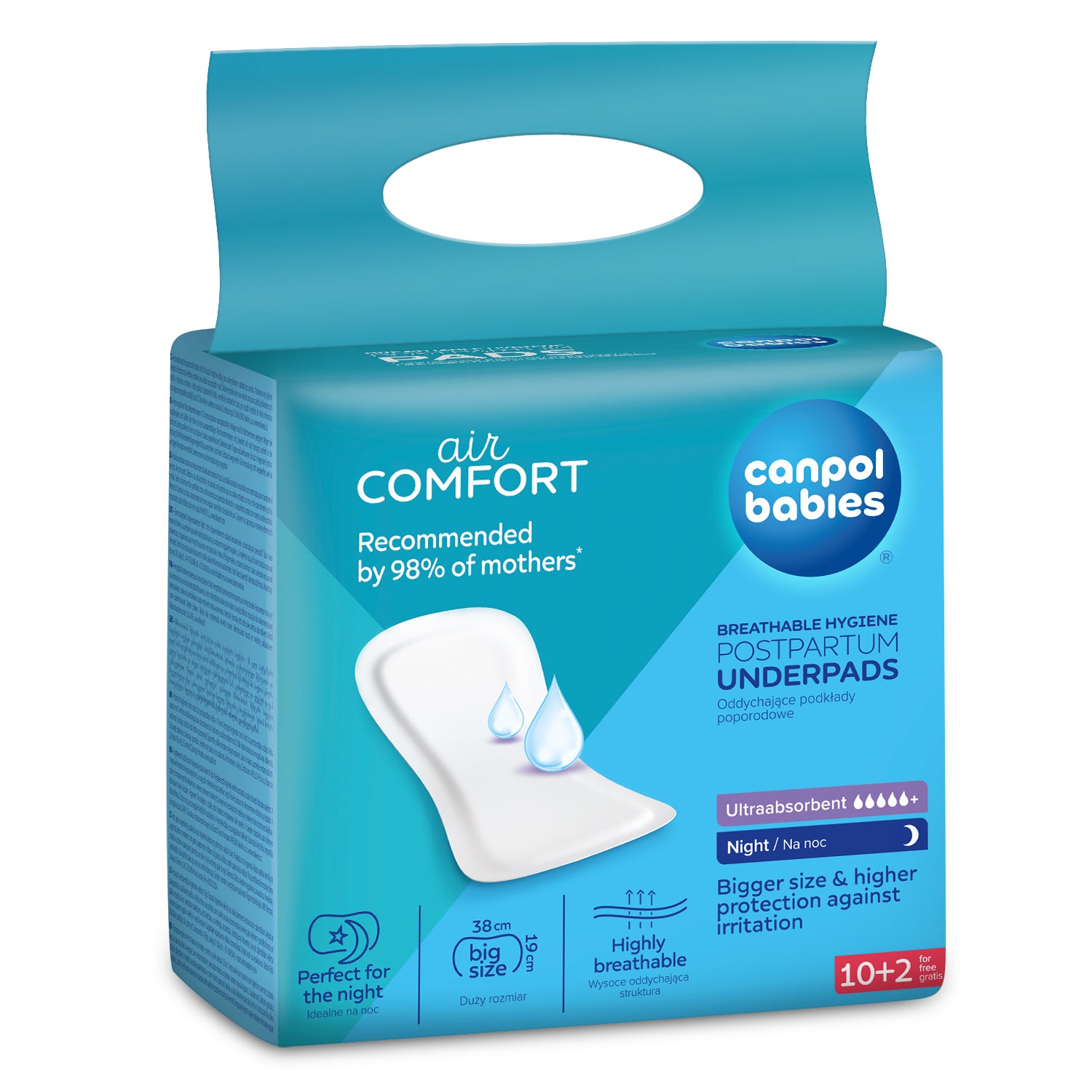 Canpol babies® Hygienic postpartum pads Night 10 pcs