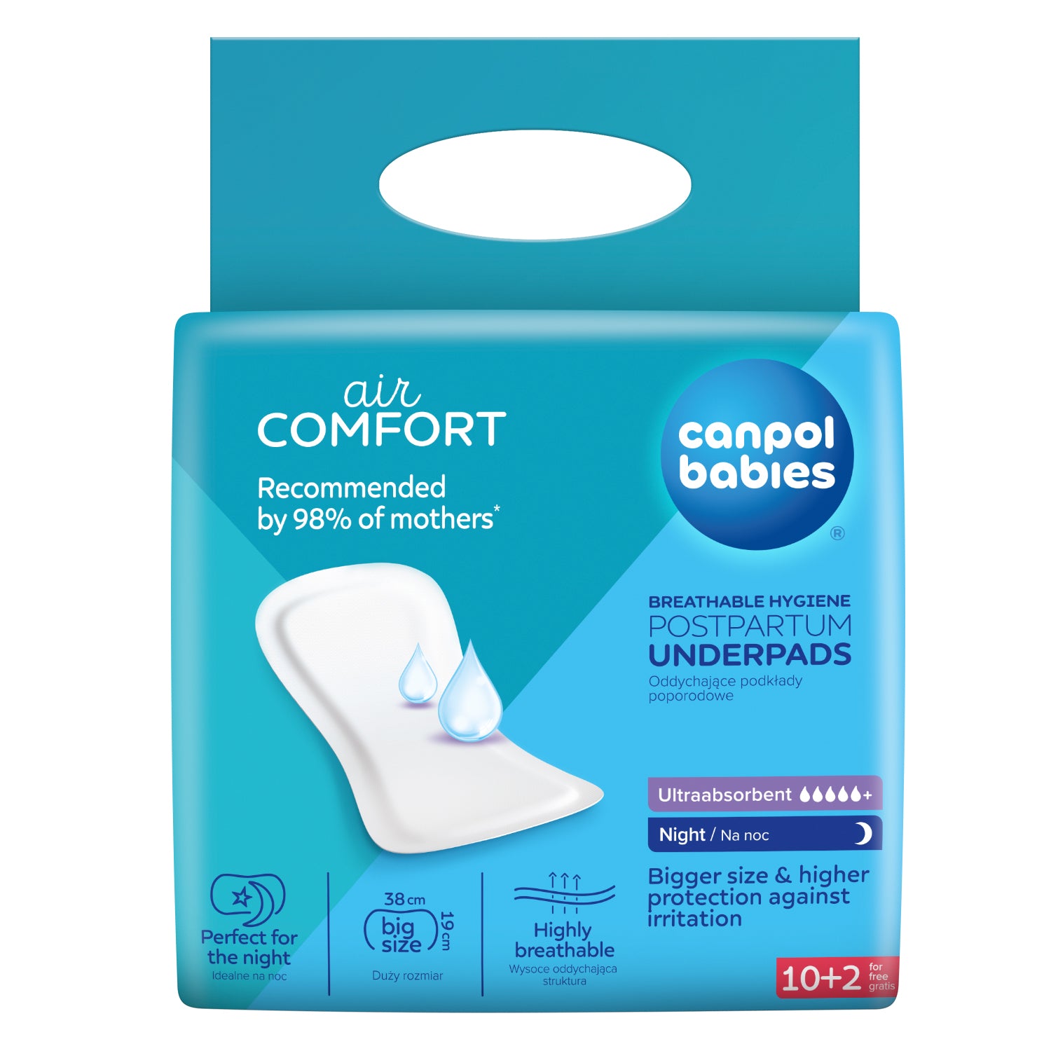 Canpol babies® Hygienic postpartum pads Night 10 pcs