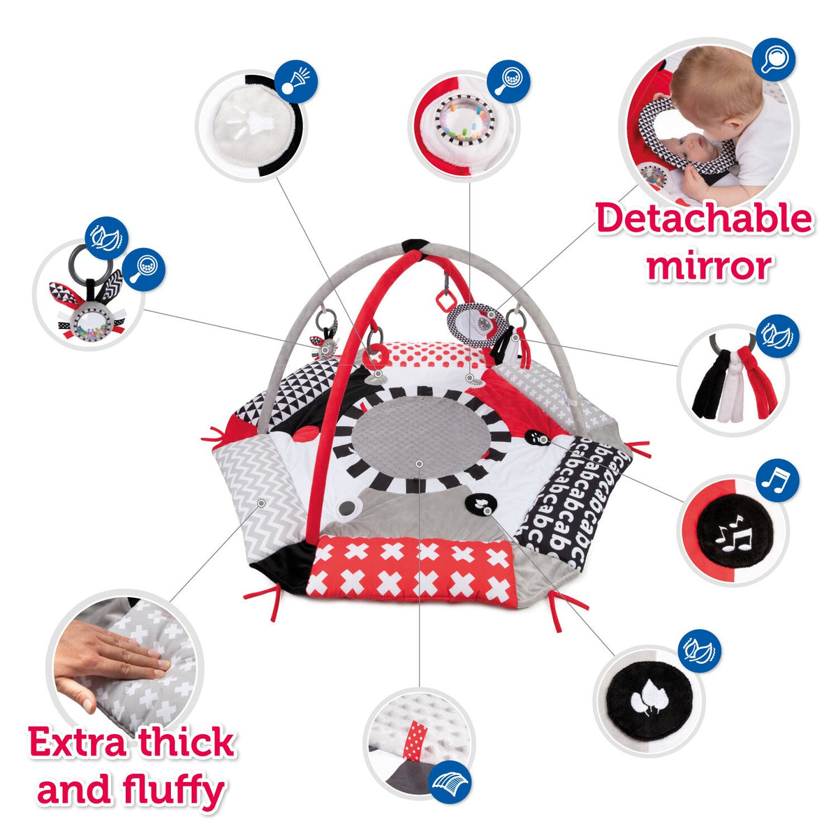 Canpol babies® Igralna podloga Sensory Toys – slika 8