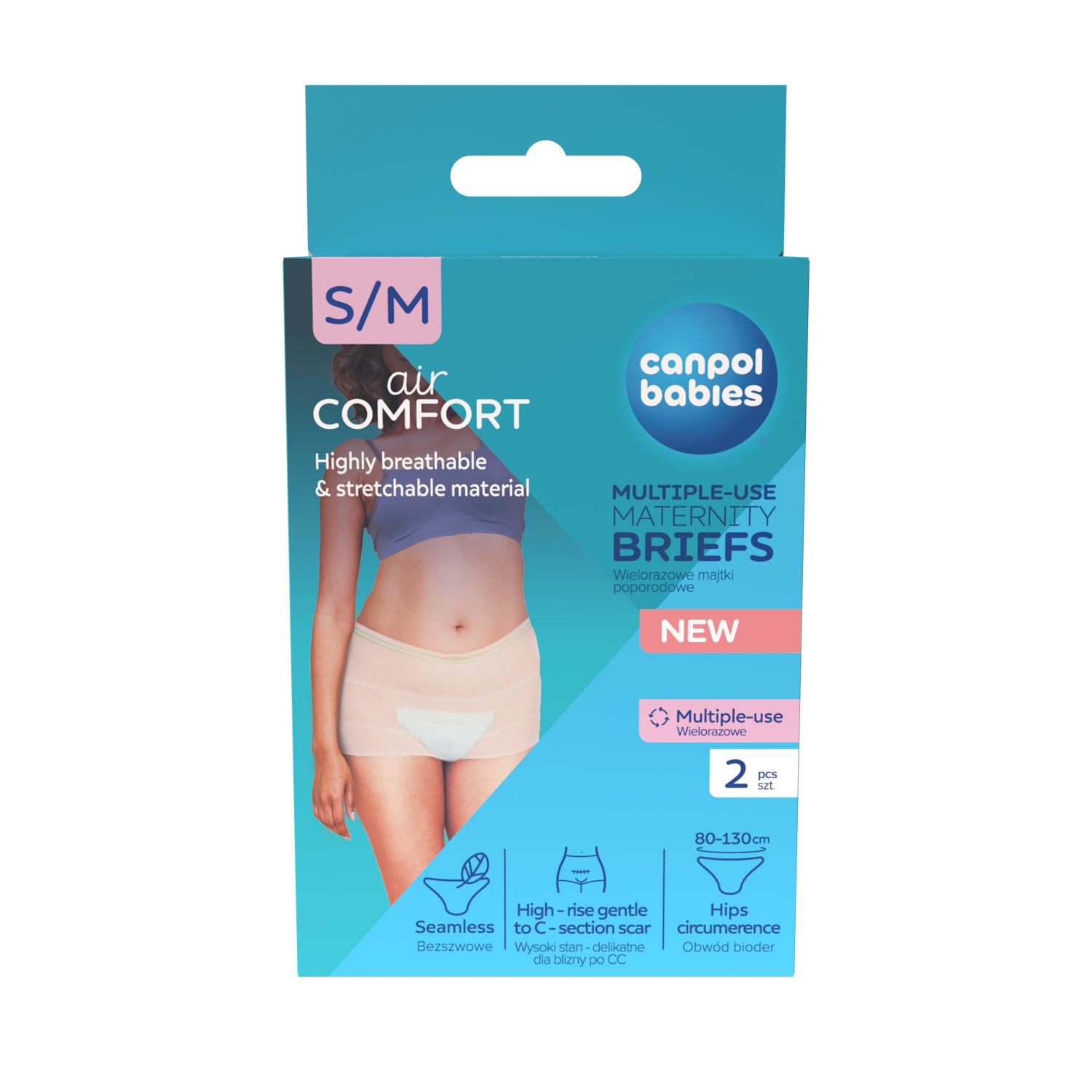 Canpol babies® Culotte post-partum en filet réutilisable S/M 2 pcs