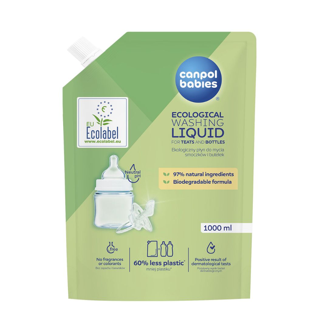 Canpol babies® Sachet de recharge de liquide vaisselle 1000 ml