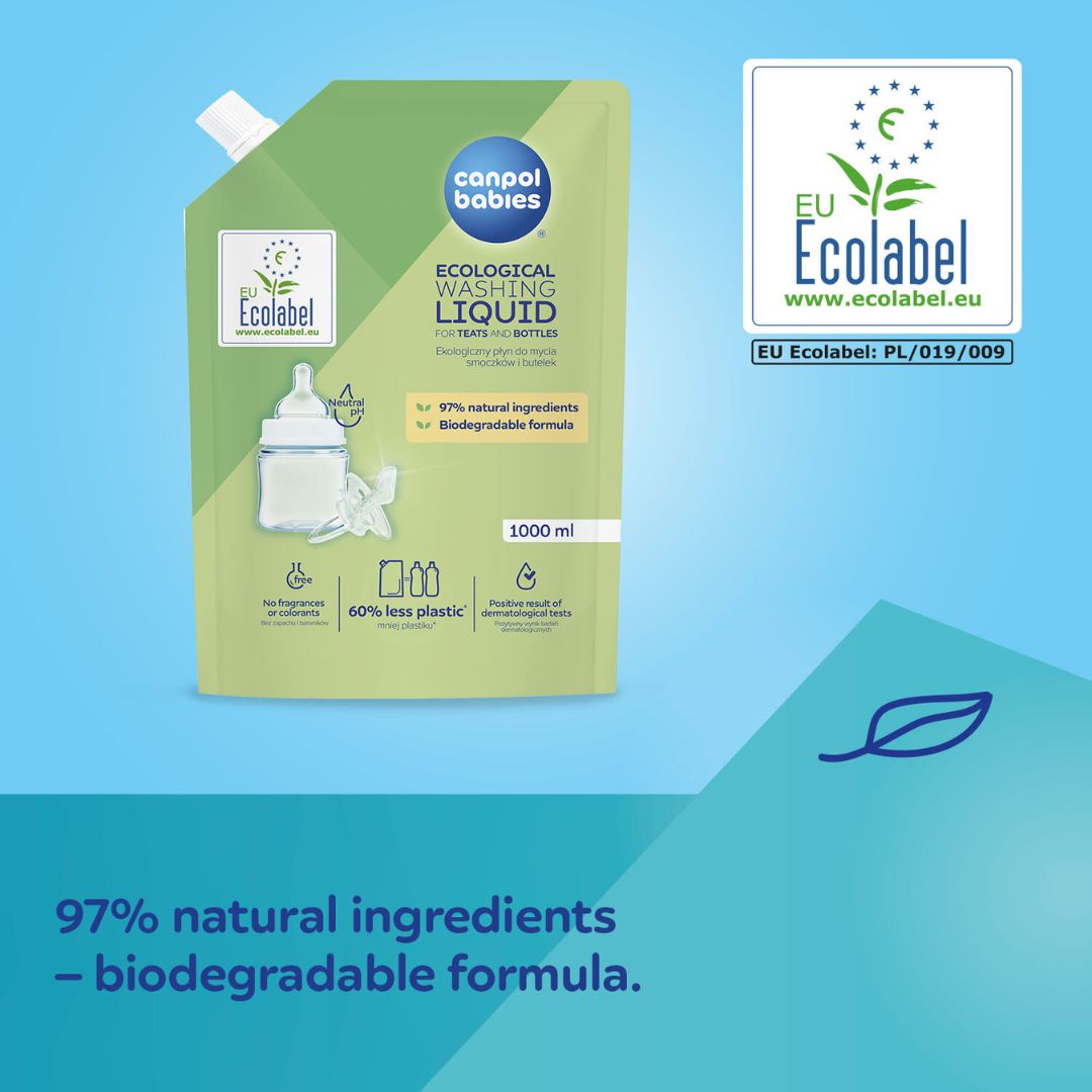 Canpol babies® Sachet de recharge de liquide vaisselle 1000 ml