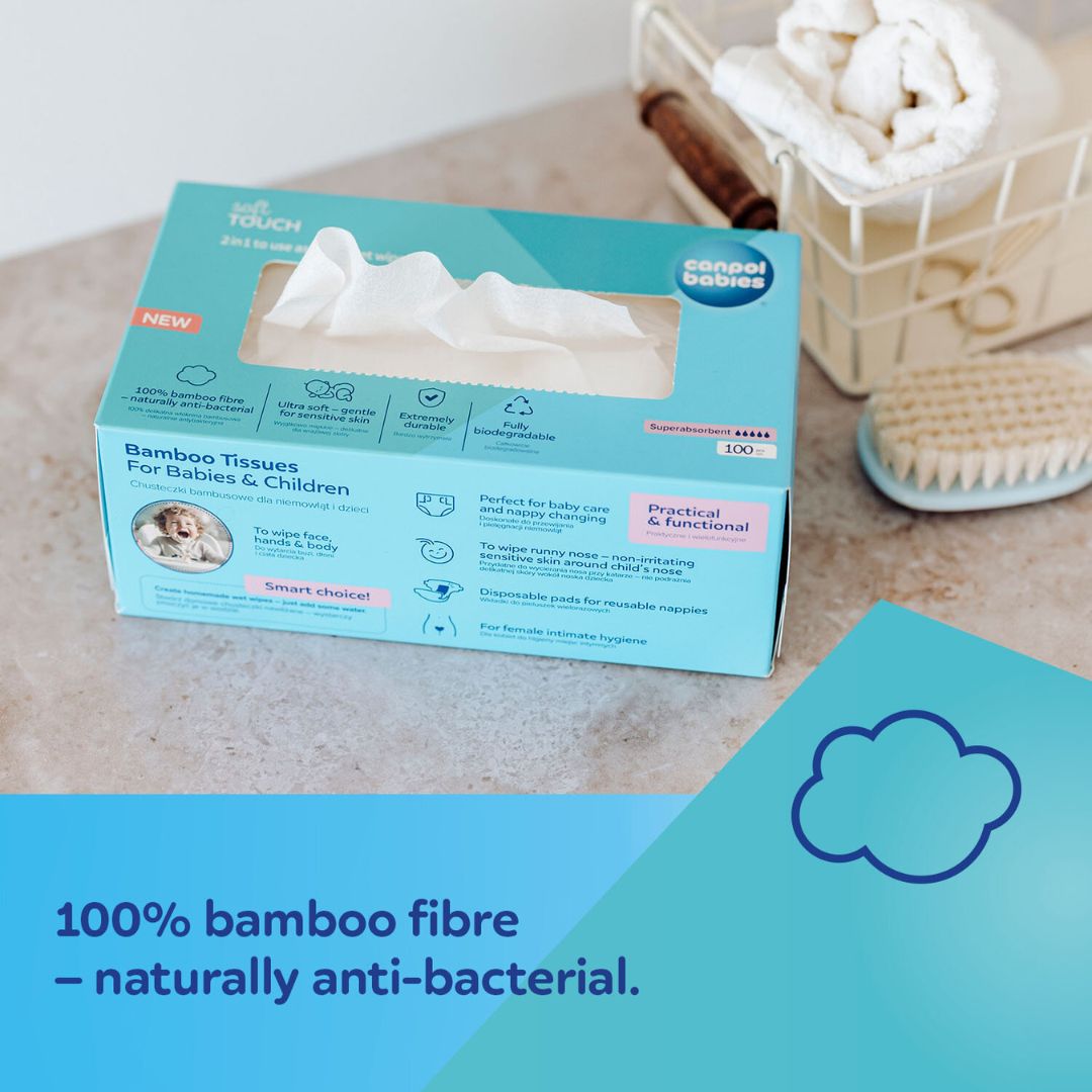 Canpol babies® Salviette secche in bambù 100 pz