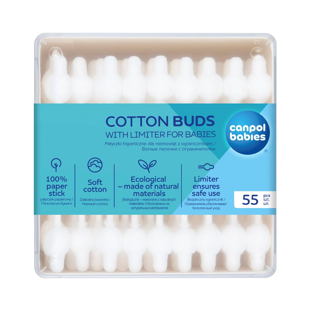 Canpol babies® Padded baby cotton buds 55 pcs