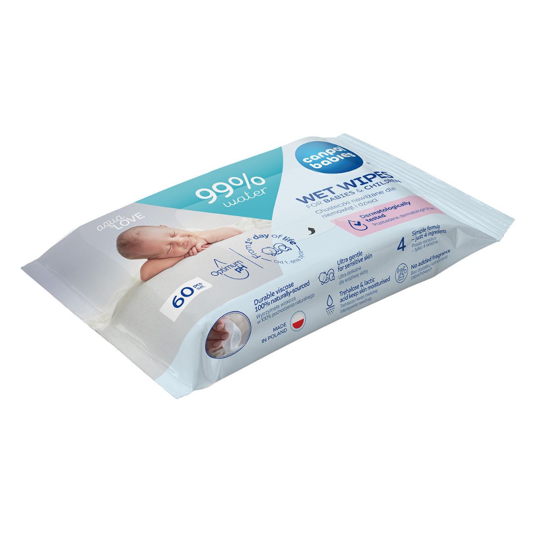 Canpol babies® Salviettine umidificate per neonati e bambini 60 pz