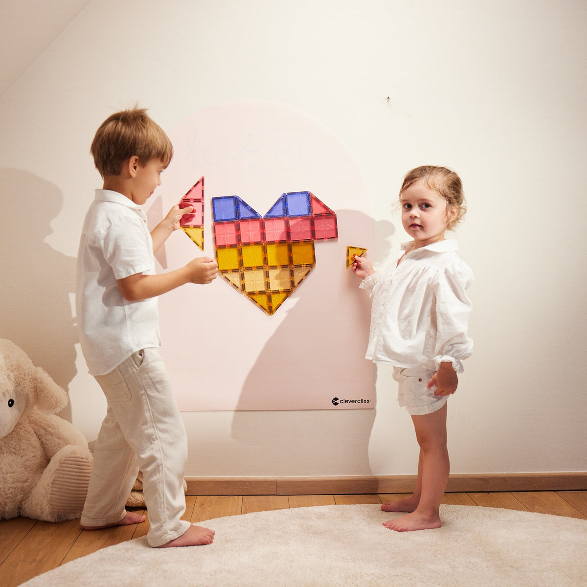 Cleverclixx® Magnetic Wall Sticker 95x75 cm Dream Pink