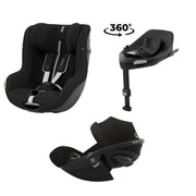 Cybex® 3v1 Avtosedež Cloud G i-Size (40-87 cm) + Sirona G (61-105 cm) Moon Black + Baza 360 Cybex