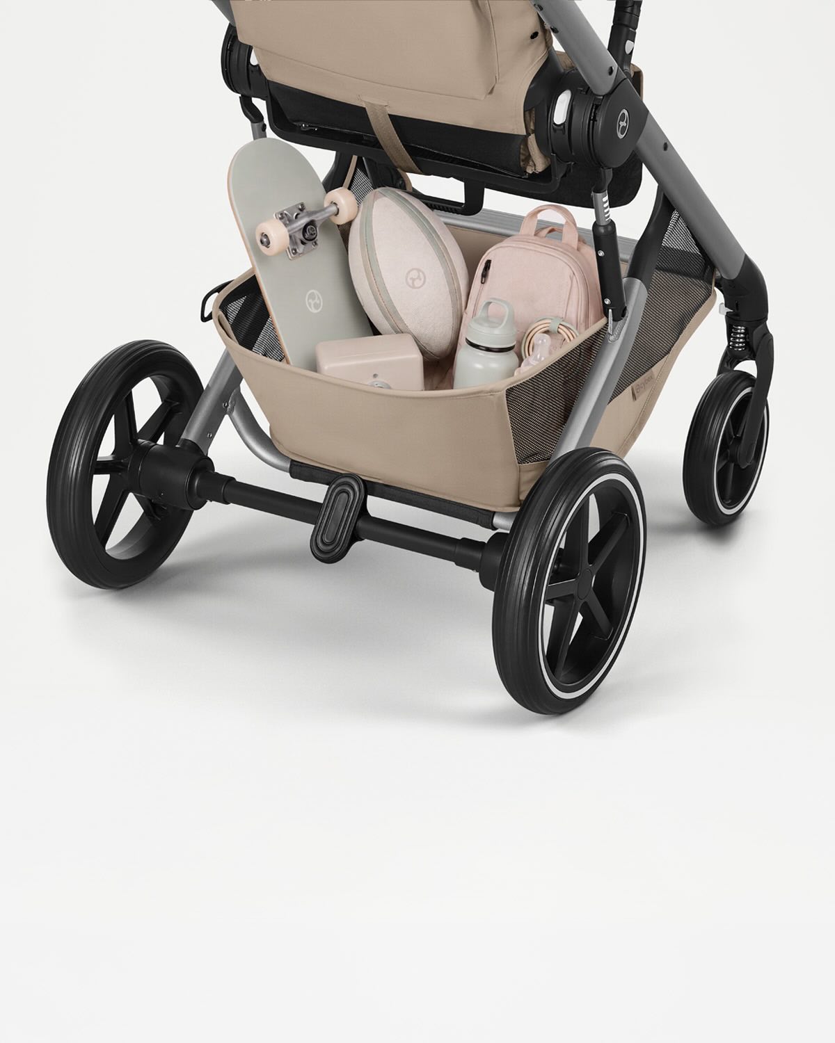 Cybex® Otroški voziček z zložljivo košaro 2v1 Balios S Lux Moss Green (Taupe Frame)