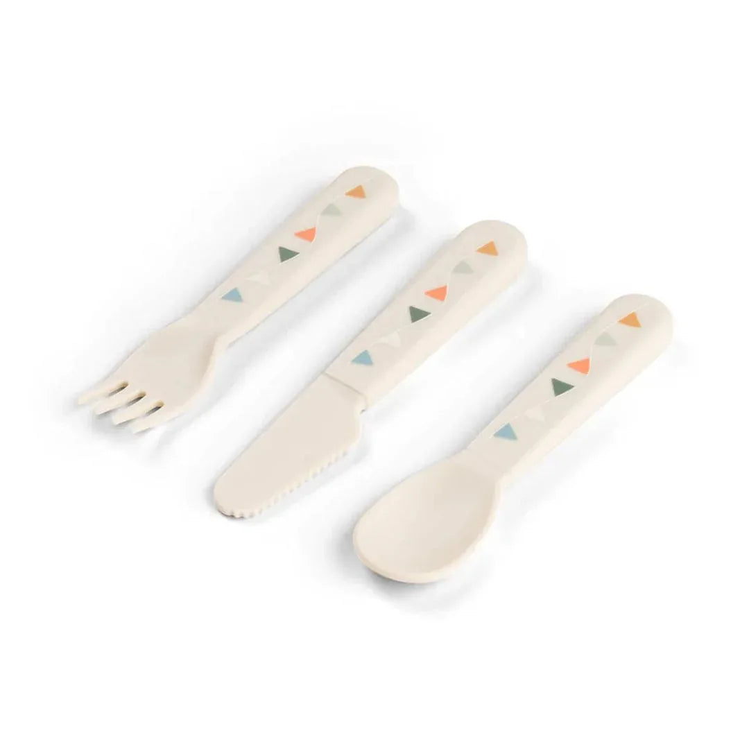 Done by Deer® Jedilni pribor Foodie Celebration Sand Done by Deer