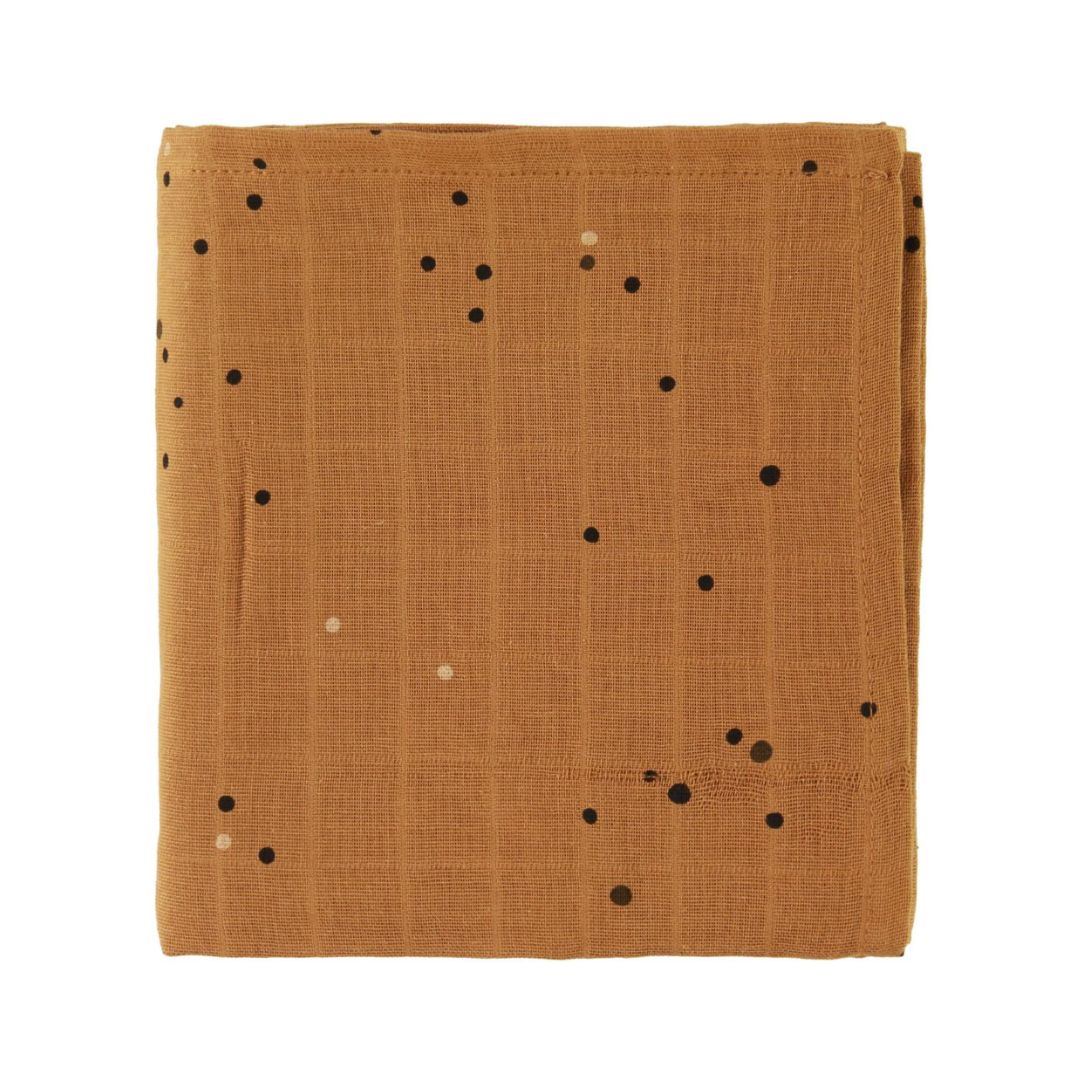 Done by Deer® Swaddle Diaper Set Dreamy dots Mustard 120x120