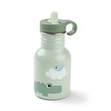 Done by Deer® Metalna bočica sa slamkom Playground Green 350 ml